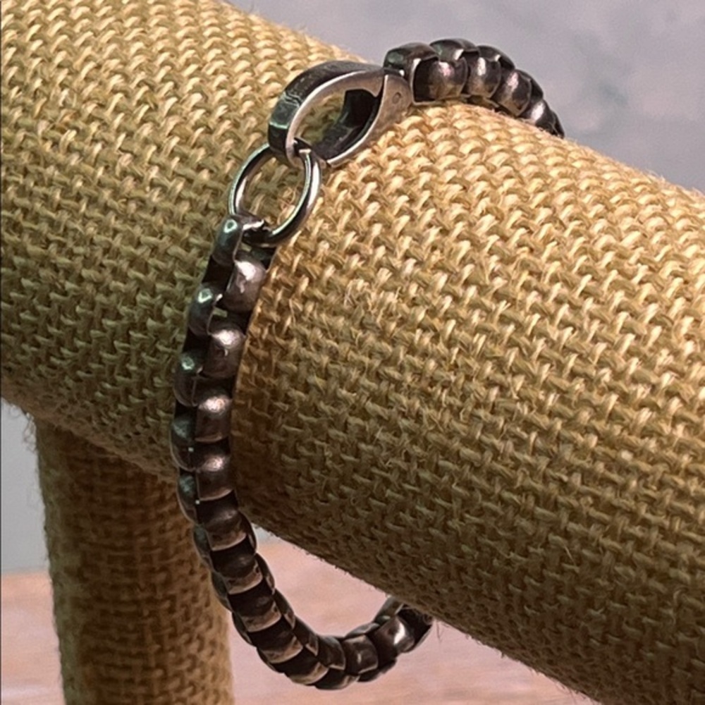 Steve Madden Silver venetian box chain bracelet
